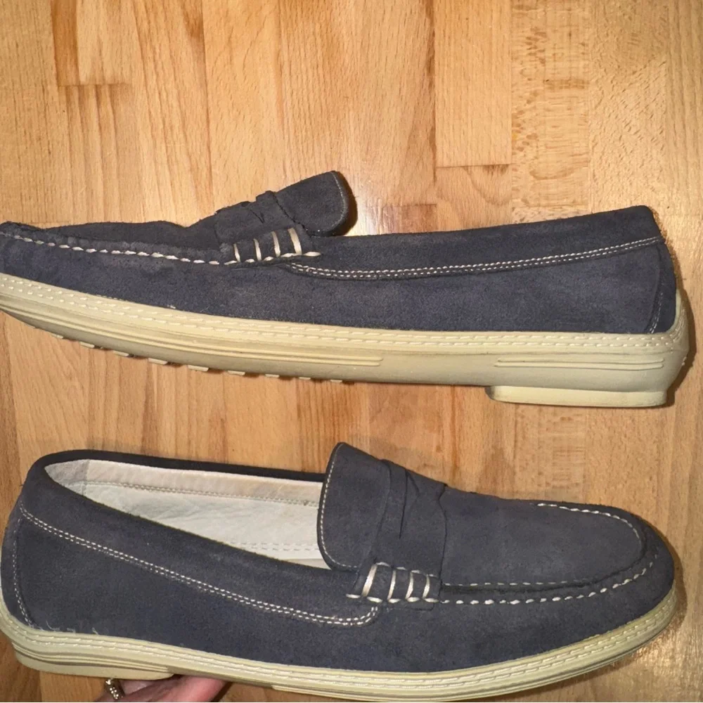 Peter Millar Navy‎ Penny Loafers Slip-On Shoes. Size 9.5